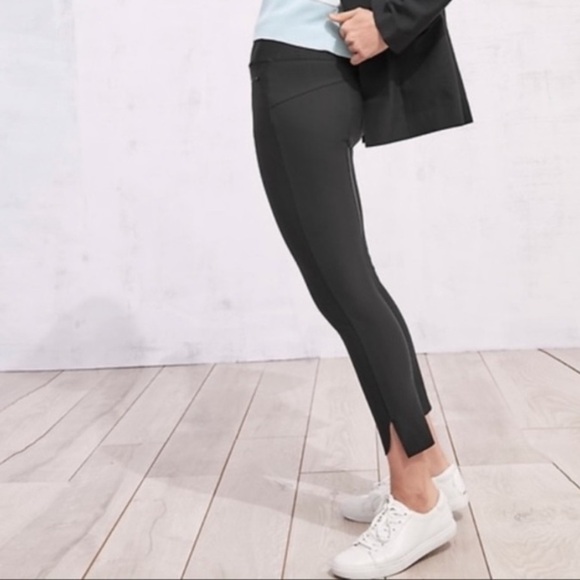 Athleta Stellar Tight Womens S Black Urban Pull On Commuter Stretch Ankle Size M - Picture 1 of 15